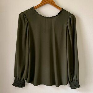 LOFT Petites Blouse with Tie Back